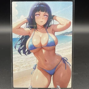 Hinata Hyuga Anime Waifu Card Doujin ACG Goddess Holo - Picture 1 of 4