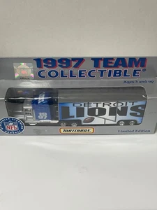 Detroit Lions White Rose Collectibles 1997 NFL Tractor Trailer Toy Vehicle 1:80 - Picture 1 of 6