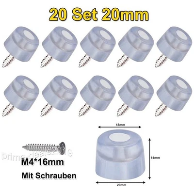 20x Gummifüße Antirutschfüße Möbelfüße Antivibrationsfüße Gehäusefüße 20/29mm - Bild 1 von 4