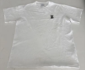 Authentic Men's BURBERRY White T-Shirt Size L - Picture 1 of 17