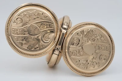 1888 U.S. Watch Co. 1888h 18s 11j Pocket Watch 14k Gold Full Hunter Case 136gr - Image 1 of 4