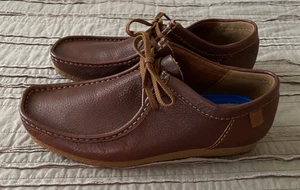 Clarks Wallabee Brown Pebble Leather Extreme Comfort Mens Sz 11.5 Acadamia Shoes - Picture 1 of 9
