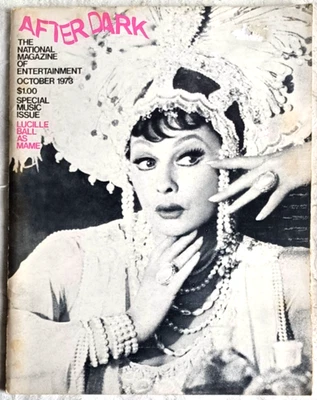 After Dark Magazine - 1973 October - Lucille Ball Alice Cooper Near Mint Q8 Foto 1 de 2