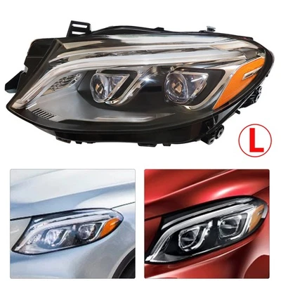Left Driver Side Headlight For 2016 2017 2018 2019 Mercedes Benz GLE350 GLE400 - Image 1 of 4