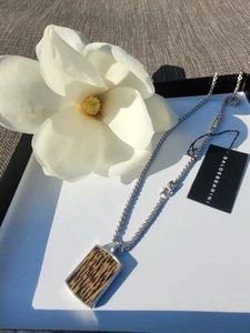 Baldessarini Herren-Kette mit Anhänger in Holzoptik, Silber 925 - Bild 1 von 7