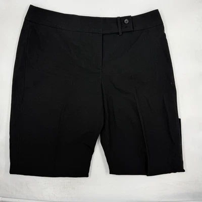 Pantalones cortos negros para mujer Gloria Vanderbilt talla 16 mezcla de algodón el ajuste perfecto Foto 1 de 4