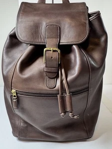 Coach Vintage XL Rucksack Tasche Glattleder dunkelbraun 0529 Classic Utility 90er - Bild 1 von 12