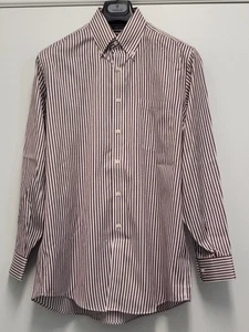 Kirkland Mens Dress Shirt 15.5-34 Button Up Non Iron Extra Long Staple Striped - Picture 1 of 19
