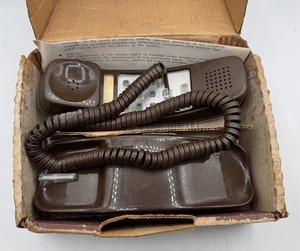 Vintage Stromberg Carlson Brown Push Button Phone w/ Box & Paperwork 1980s - Picture 1 of 8