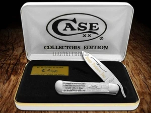 Case xx Father's Day Russlock Knife White Pearl Corelon Stainless Pocket ###2 - Picture 1 of 4