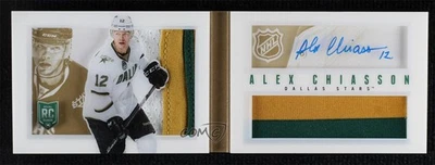 2013 Panini Playbook Booklet Jersey Prime /25 Alex Chiasson #108 Rookie Auto RC - Image 1 of 2