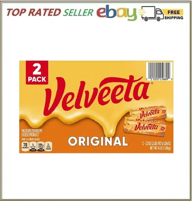 Pan de queso pasteurizado Velveeta original (32 oz., 2 paquetes) Gran precio Foto 1 de 4