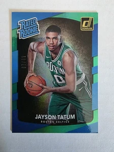 2017 Panini Donruss Jayson Tatum Rated Rookie Holo Green Laser /99 Ultra Rare!!! - Picture 1 of 2
