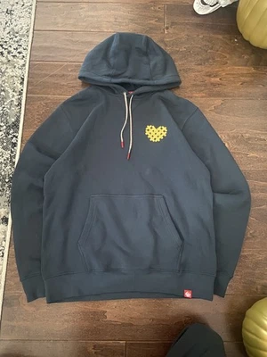 Sudadera con Capucha Azul Grande Chick Fil A Waffle Fries Fry Heart Bordada Corazón Para Hombre Excelente Foto 1 de 4