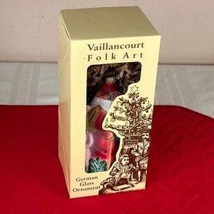 1997 Vaillancourt FC With Angel OR 507 German Glass Christmas Ornament New - Picture 1 of 3