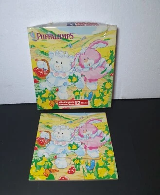 Vintage 1987 Waddingtons Puffalumps Hand Cut Jigsaw Puzzle 12 Piece Rare  - Image 1 of 3