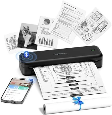 Phomemo M834 (Upgraded) Portable A4 Printer, Wireless Bluetooth Thermal Printer - Image 1 of 4