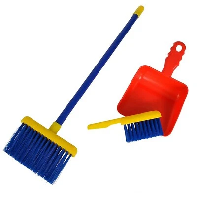 SIMBA Reinigungs-Set für Kinder,Besen,Handfeger,Schaufel.Putzzeug Kinder-Putzset