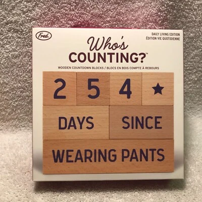 Fred Wooden Countdown Blocks - Image 1 of 4