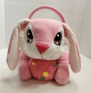 Cesta de conejito de Pascua rosa Dan Dee Collectors Choice - Imagen 1 de 6