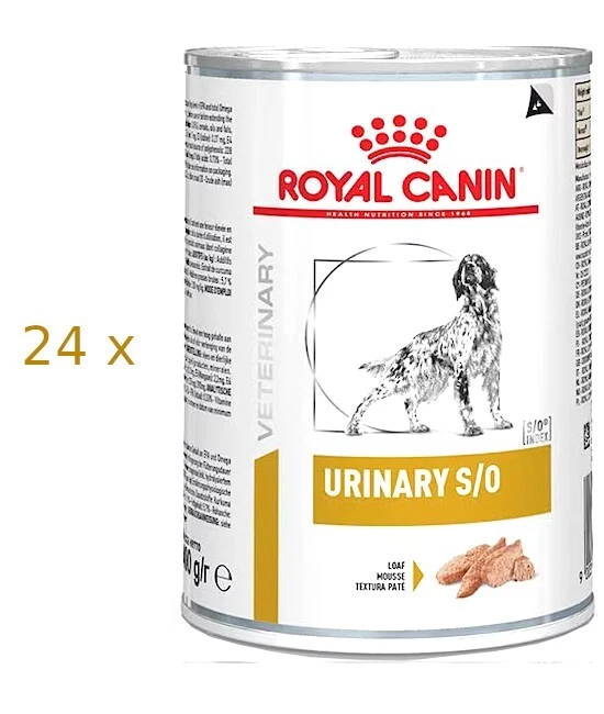 24 x 410 g Royal Canin Urinary S/O (€ 10,11/kg) Diät Hundefutter Mousse in Dose - Bild 1 von 1