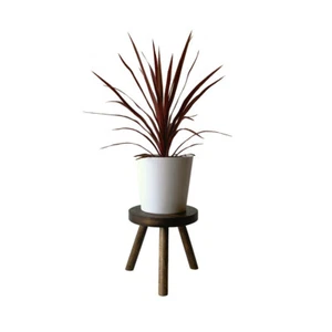 Modern Plant Stand Three Leg Stool by CW Furniture Wood Indoor Flower Pot Base - Picture 1 of 10