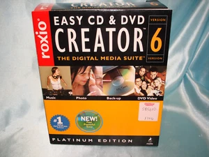 Roxio Easy CD & DVD Creator 6 Platinum Edition - Digital Media Suite Windows - Picture 1 of 6