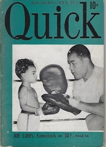 January 1950 Quick News Weekly Pocketbook Magazine - Joe Louis Heavyweight Champ - Picture 1 of 3