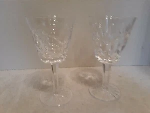 2 Waterford Ashling Claret Wine Glasses Marked - Picture 1 of 8