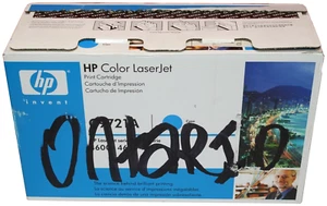 GENUINE HP 641A C9721A CYAN TONER CARTRIDGE LASER JET 4600 NEW OEM AC437 - Picture 1 of 4