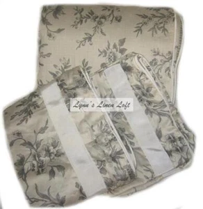 RALPH LAUREN Saint Honore Pagoda Grey / Cream FULL/ QUEEN DUVET & SHAMS SET NEW - Picture 1 of 3