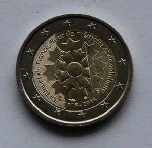 FRANCE  2 € euro  commemorative coin 2018 - Cornflower - Bleuet de France UNC - Picture 1 of 1