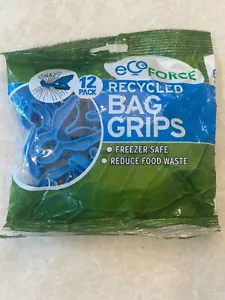 12er Pack Ecoforce Recycling Lebensmittel Beutel Griffe, Gefrierschranksicher Mehrzweck Griffe *NEU* - Bild 1 von 4