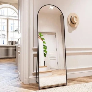 Arched Full Length Mirror 59"x16" Full Body Floor Mirror Standing Hanging or ... - Picture 1 of 6