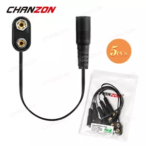 9 V Akku Power DC Stecker Buchse Snap Clip Adapter Kabel Halter 9 Volt Buchse - Bild 1 von 3