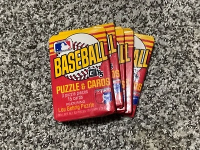 1985 Donruss бейсбол воск пакеты лот (5) - Изображение 1 из 2