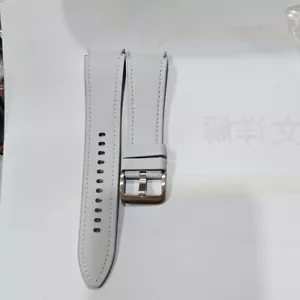 For Samsung Watch 6 Classic Original Band Gray Eco Leather Duplex Watch Strap - Picture 1 of 4