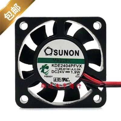 SUNON KDE2404PFVX 24V 1.9W 4010 2-Wire Silent Inverter Cooling Fan - Image 1 of 3
