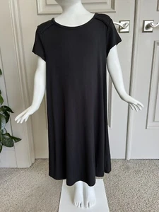 Art Class Girls Black Short Sleeve Knee Length A-line Tshirt Dress Sz S/6  - Picture 1 of 4
