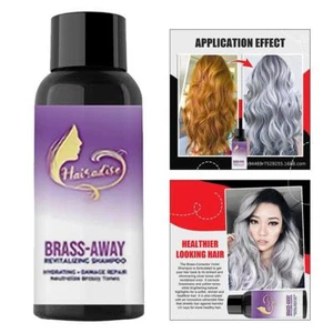Brass Toning Purple Shampoo for Blonde Hair Color Extend Hair Toner Silver Color - Bild 1 von 4