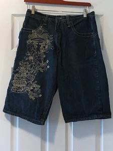 ARTFUL DODGER EMBROIDERED SHORTS MENS SIZE 34 INSEAM IS 13" - Picture 1 of 5
