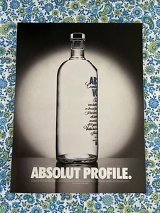 Absolut Vodka 1998 Print Ad Absolut Profile - Picture 1 of 7