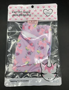 Miss Gwen OMG Accessories Knitted Face Mask + pouch - Picture 1 of 4