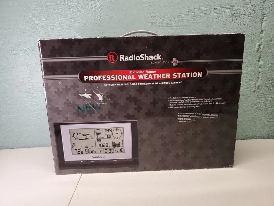 Estación meteorológica profesional Radio Shack Extreme Range en caja Foto 1 de 4
