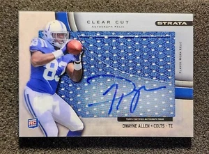 2012 Topps Strata Clear Cut Autograph Rookie Relics #CCAR-DA Dwayne Allen AUTO - Picture 1 of 2