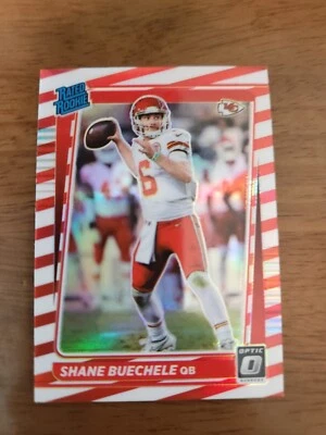 2021 Donruss Optic Shane Buechele #298 Prizm Red/White  Rated Rookie Card SSP - Image 1 of 2
