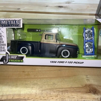 Jada Toys 1956 Ford F-100 Pickup Just Trucks 1/24 Diecast Truck Tare Gold Black - Imagem 1 de 4