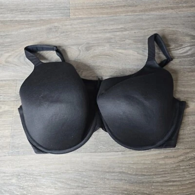 Caique 全覆盖文胸女式 42 DDD 轻薄衬里黑色舒适巷布莱恩特 — 第 1/4 张图片