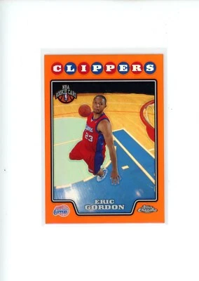 2008-09 Topps Chrome Eric Gordon #187 Orange Refractor 171/499 READ - Image 1 of 2