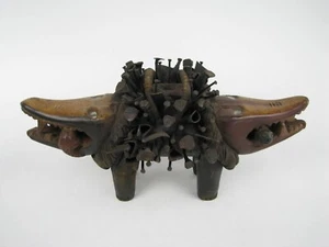 Galería Gotham Arte Africano - Congo Tribal Jano Perro Fetiche de Uñas Nkisi Nkonde - D - Imagen 1 de 12